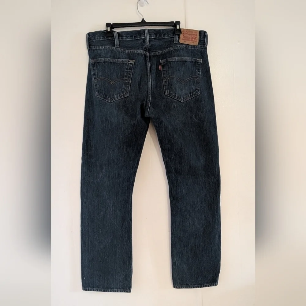 501 Levi's Men's Dark Blue Straight Jeans 38X32